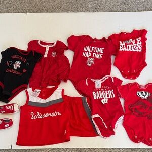 Wisconsin Badgers Baby Clothing university of Wisconsin girls